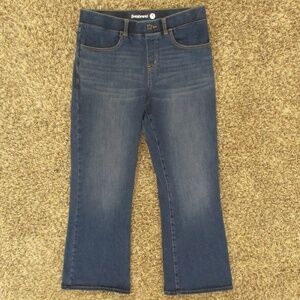 Betabrand Jeans Women's Medium Petite Bootcut Pull On 4-Pocket‎ Stretch Denim